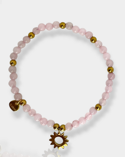 Pulsera Amor - Cuarzo Rosa
