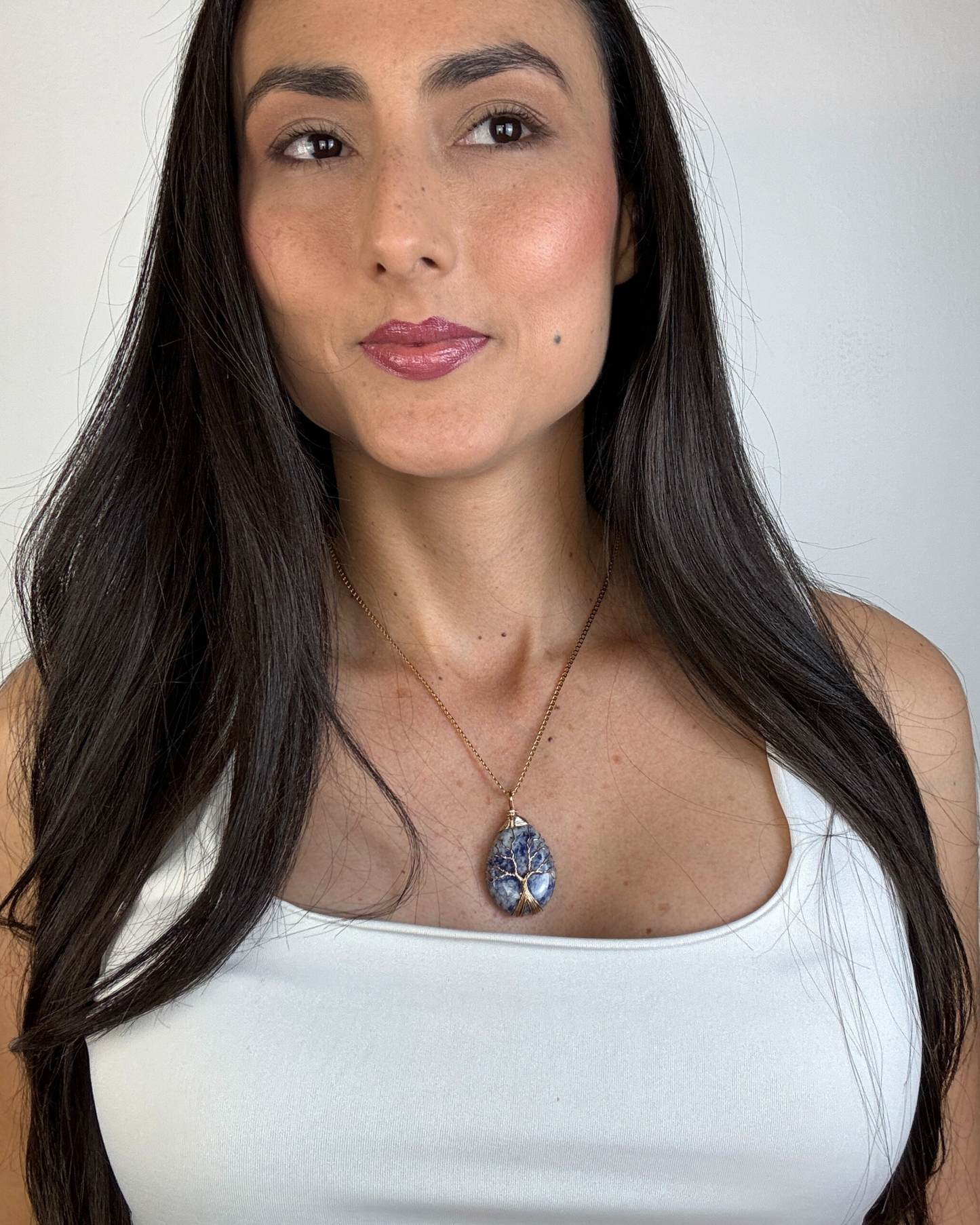 Collar Árbol de la Vida - Sodalita Azul