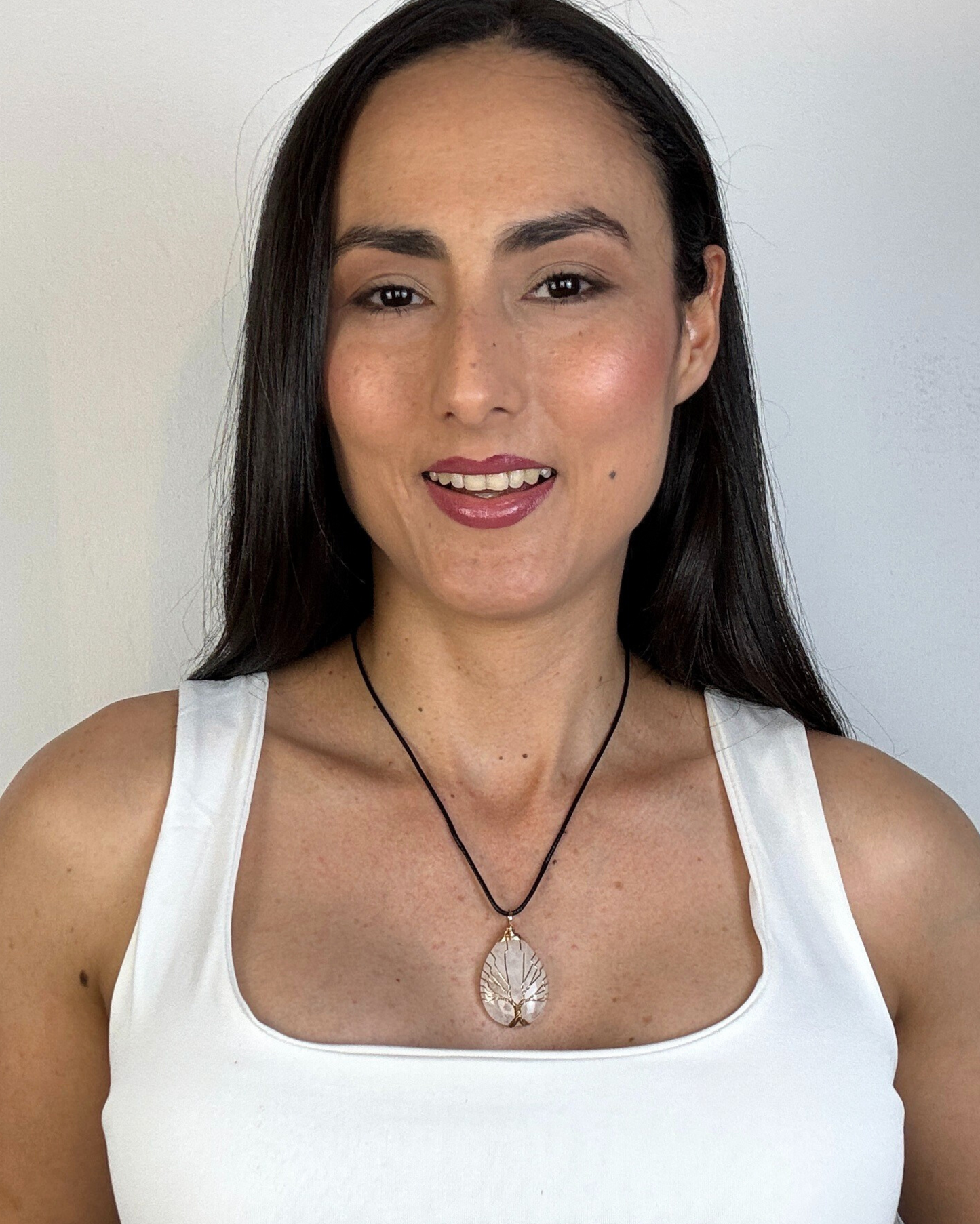 Collar Árbol de la Vida - Cuarzo Cristal