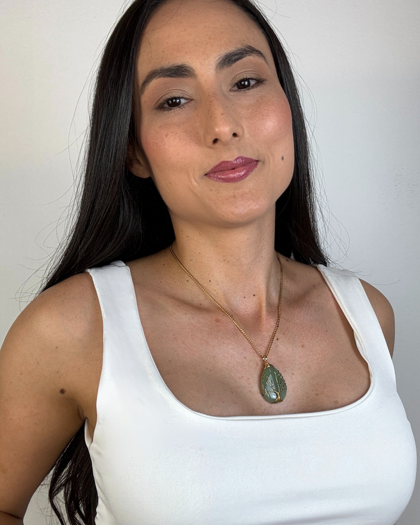 Collar Árbol de la Vida - Aventurina Verde