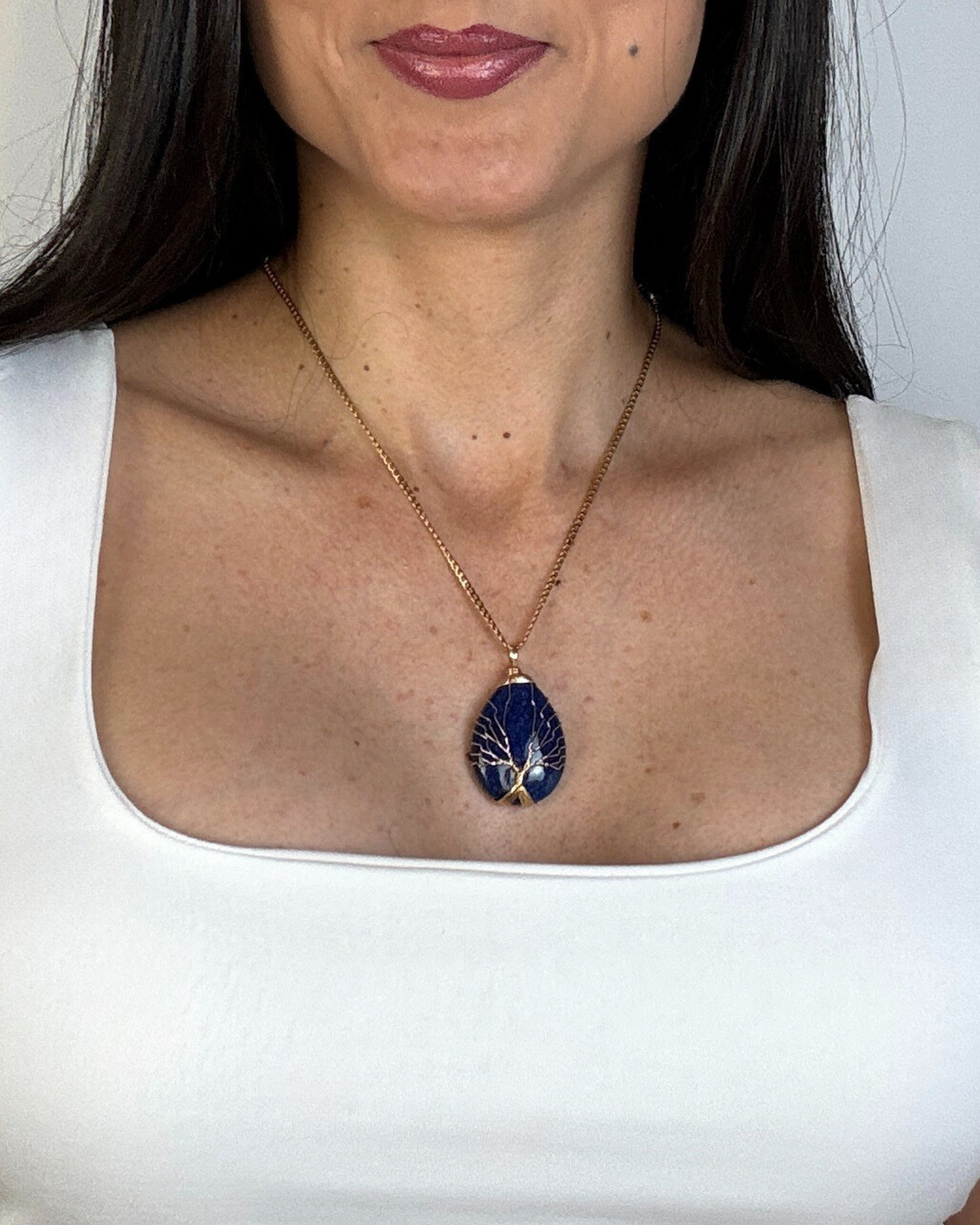 Collar Árbol de la Vida - Lapislázuli