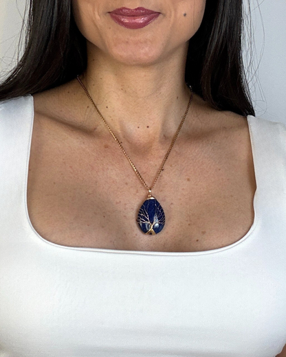 Collar Árbol de la Vida - Lapislázuli