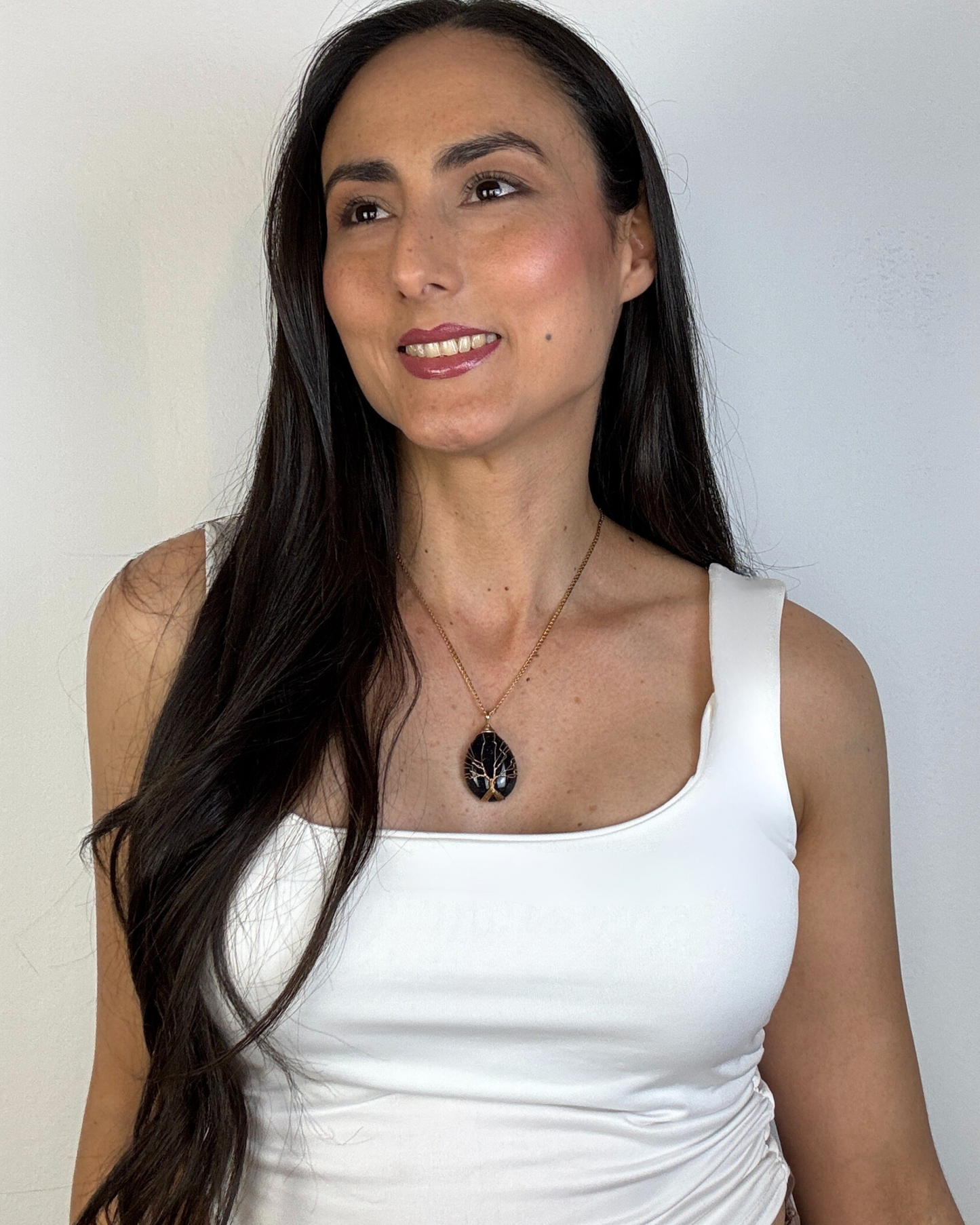 Collar Árbol de la Vida - Aventurina  Azul