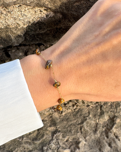 Pulsera Senda Dorada - Ojo de tigre