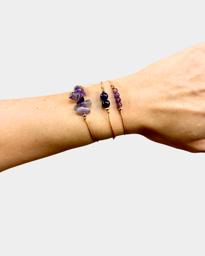 Pulseras Trío de Luz - Amatista