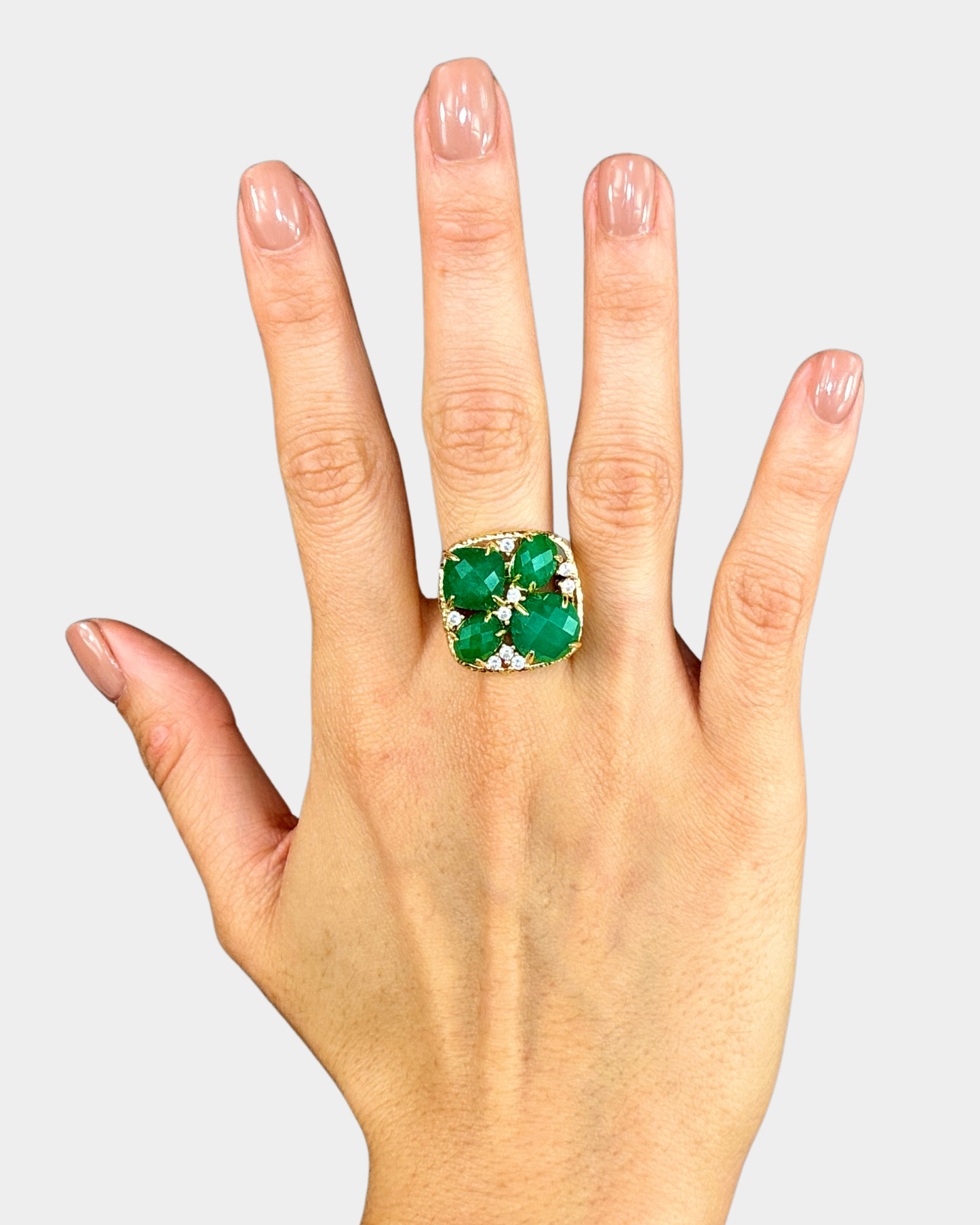 Anillo Oasis - Ónix Verde