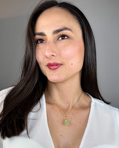 Collar Brillo Interior -  Fluorita Verde