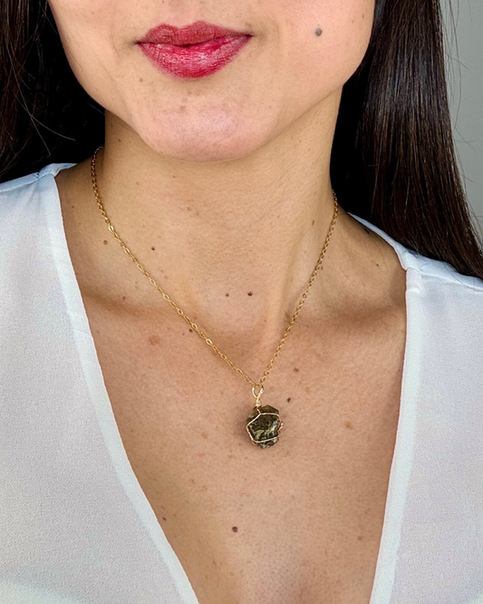 Collar Brillo Interior - Labradorita