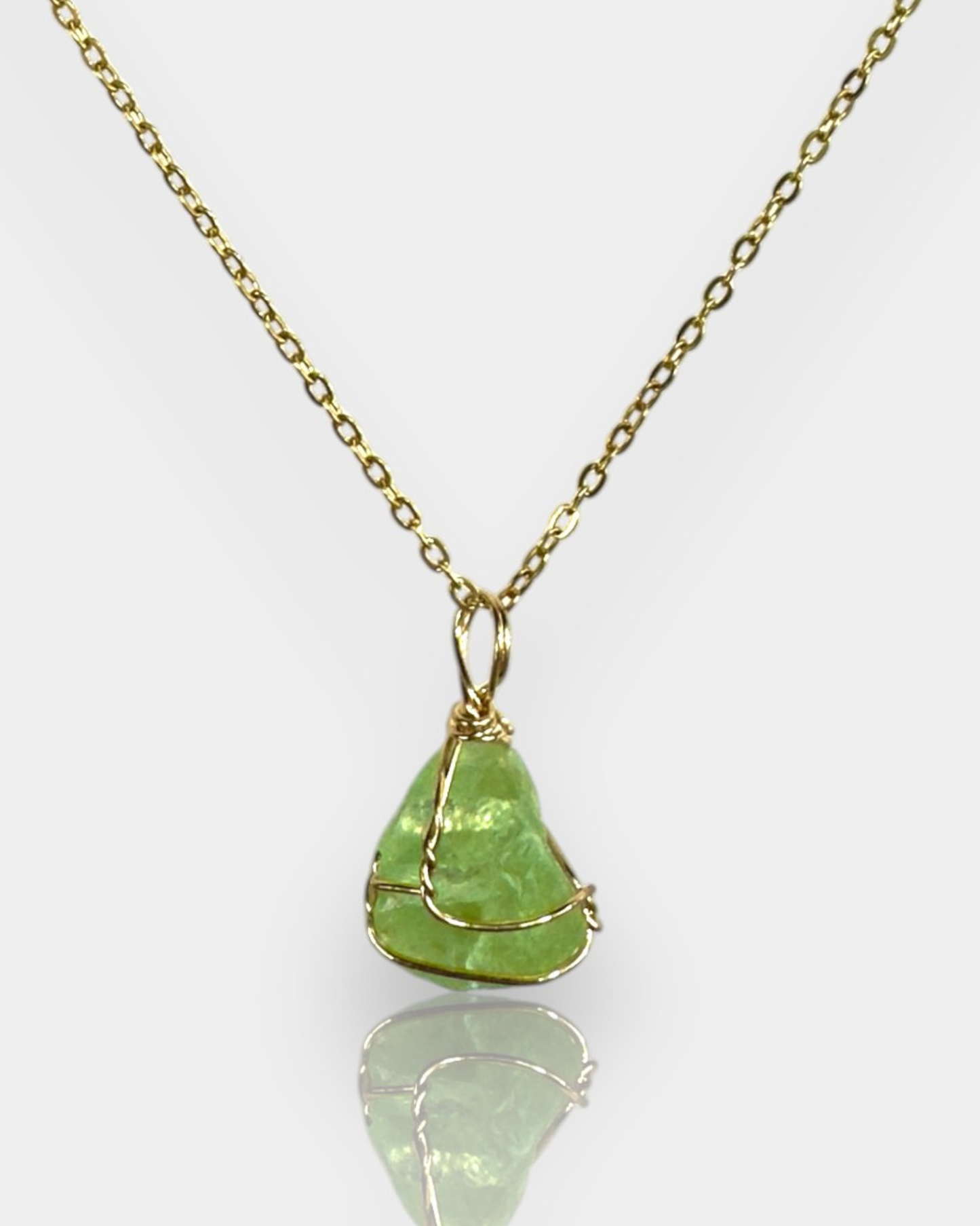 Collar Brillo Interior -  Fluorita Verde