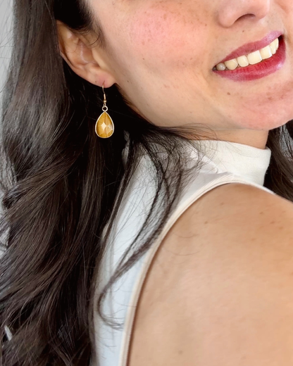 Brincos Golden Soul - Olho de Tigre