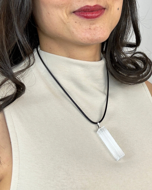 Collar Luz Purificadora - Selenita