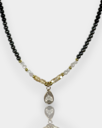 Collar Ancla de Luz -  Cuarzo Cristal