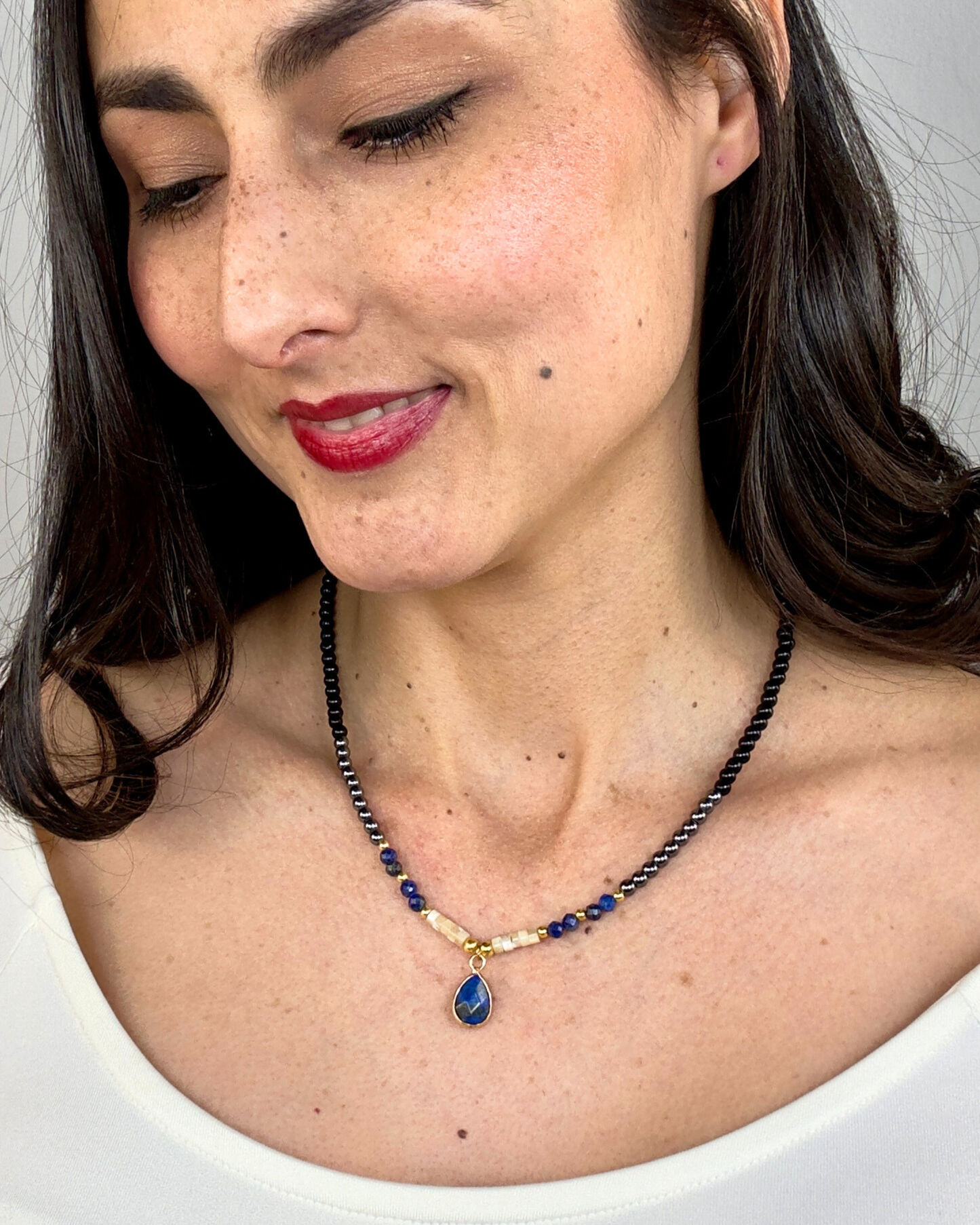 Collar Ancla de Luz -  Lapislázuli