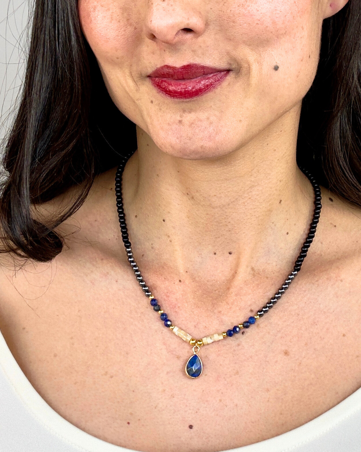 Collar Ancla de Luz -  Lapislázuli