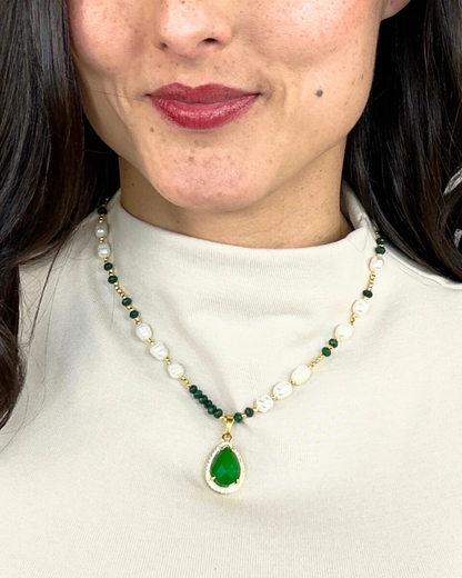 Collar Luz Esencial - Jade Verde