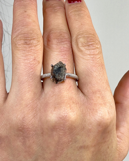 Anillo Portal de Claridad - Cuarzo Herkimer