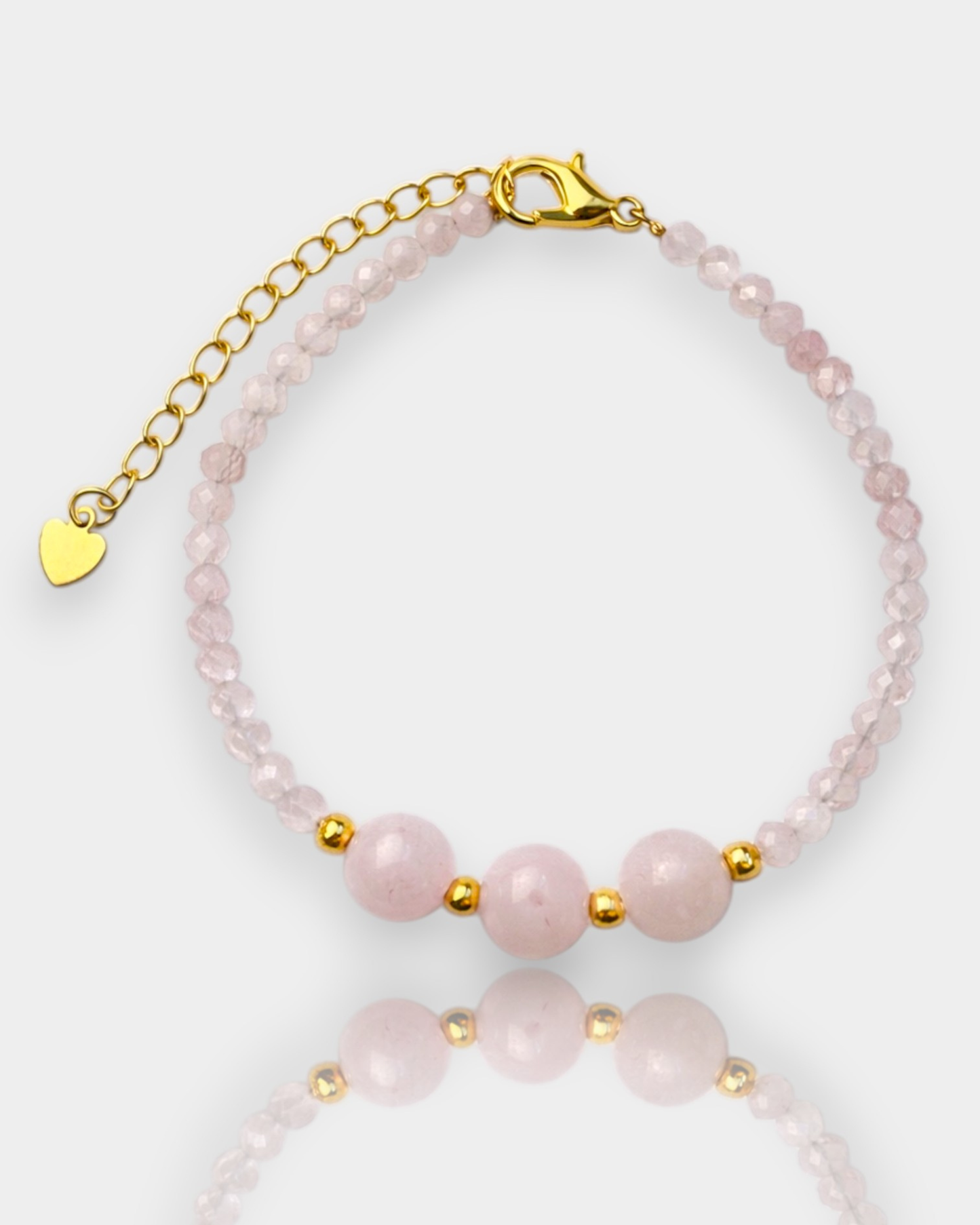 Pulsera Trino - Cuarzo Rosa