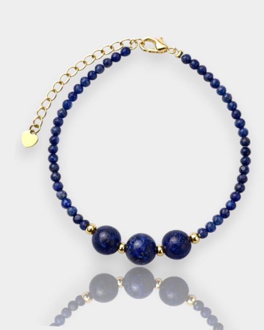 Pulsera Trino - Lapislázuli