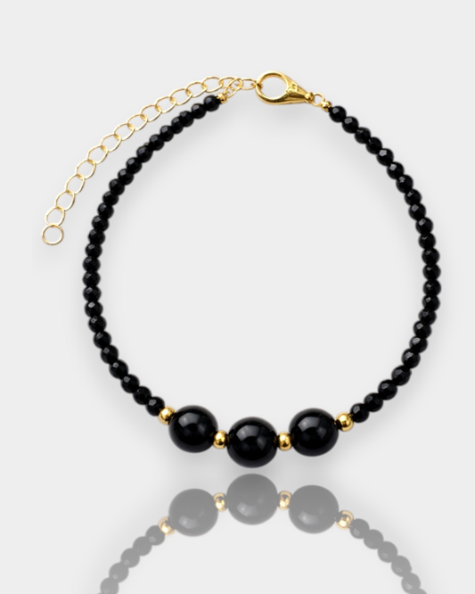 Pulsera Trino - Obsidiana