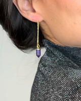 Pendientes Hilo - Amatista