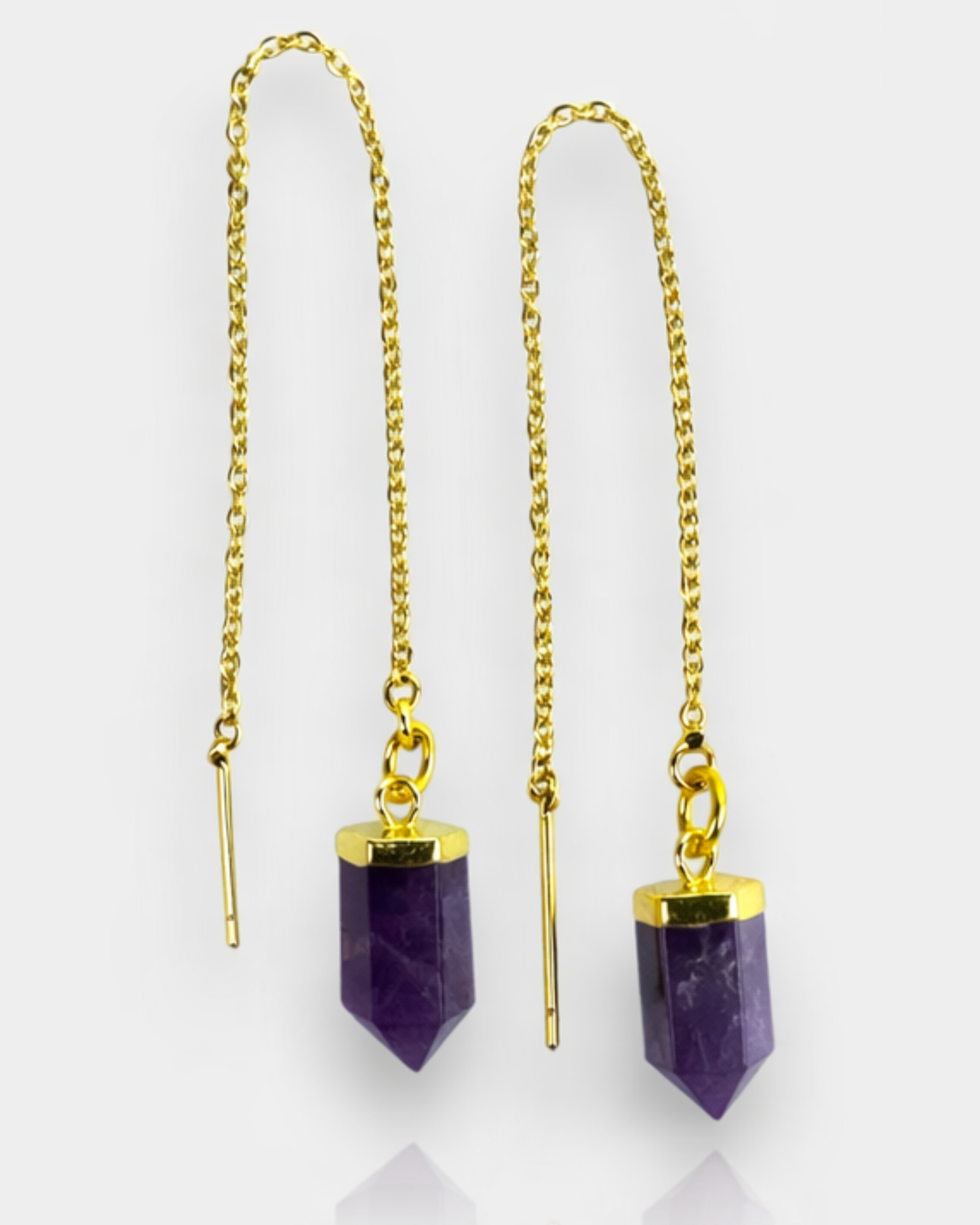 Pendientes Hilo - Amatista