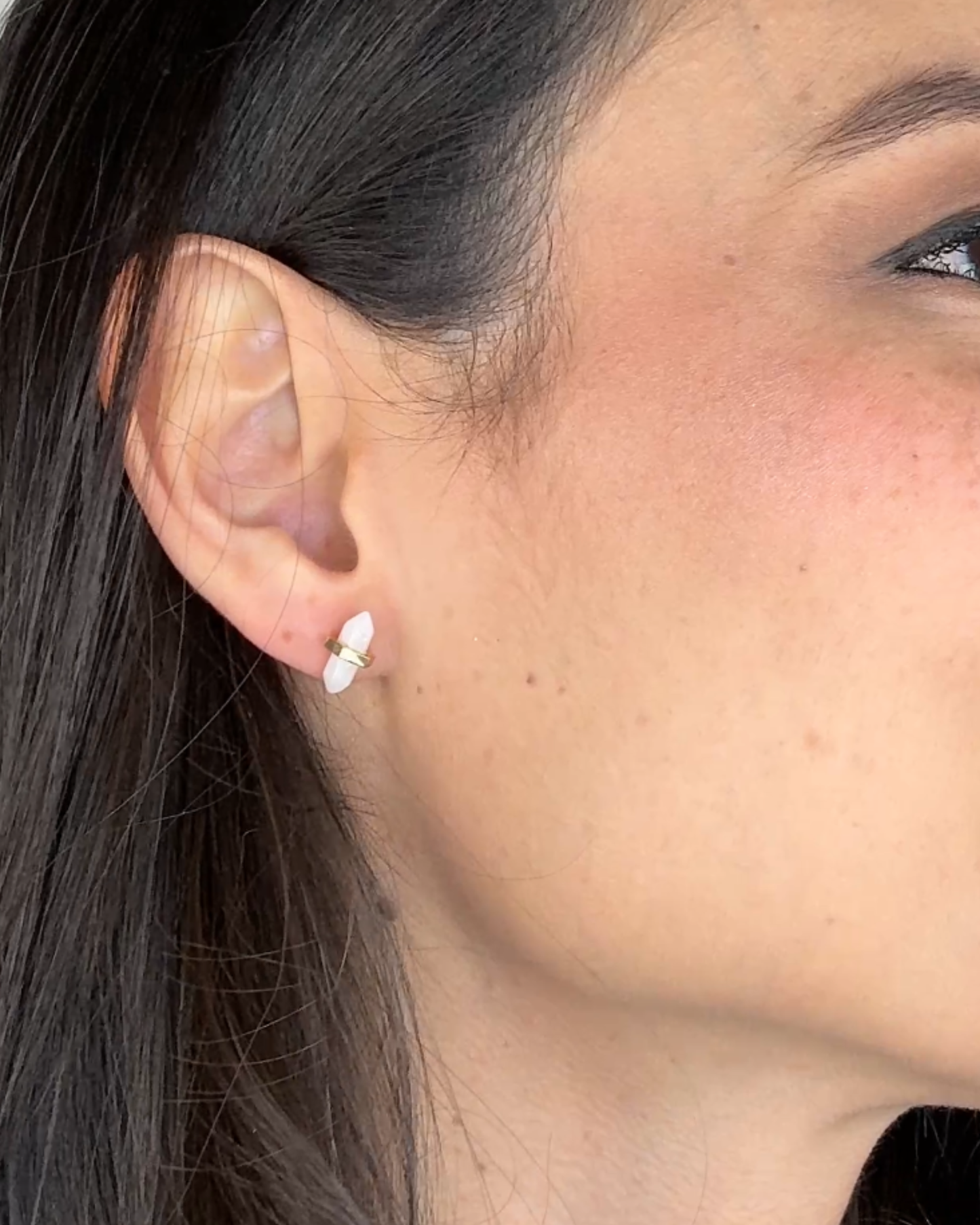 Pendientes Obelisco - Piedra Luna