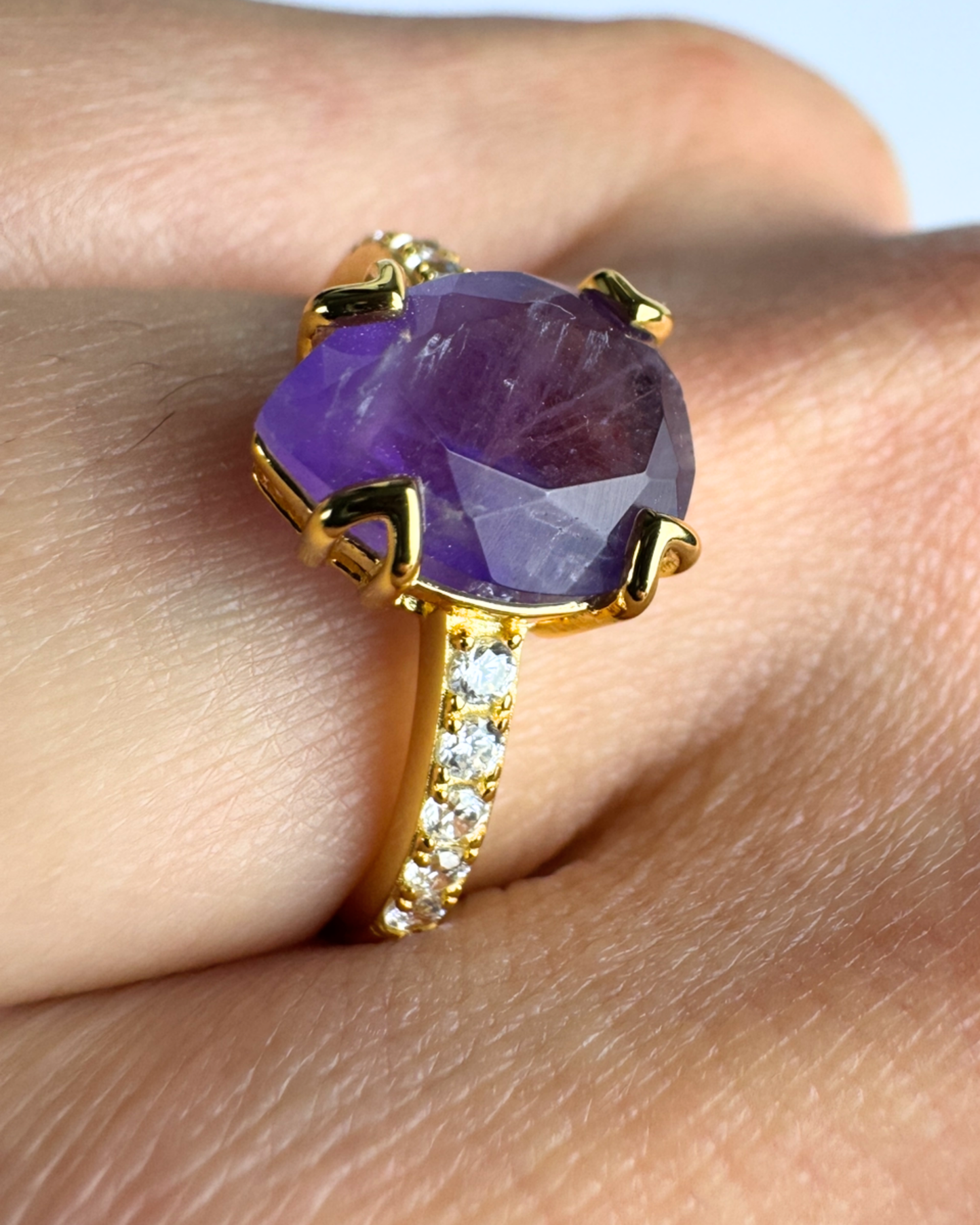 Anillo Intención - Amatista