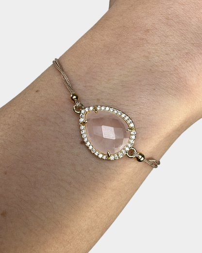 Pulsera Destello Interior - Cuarzo Rosa