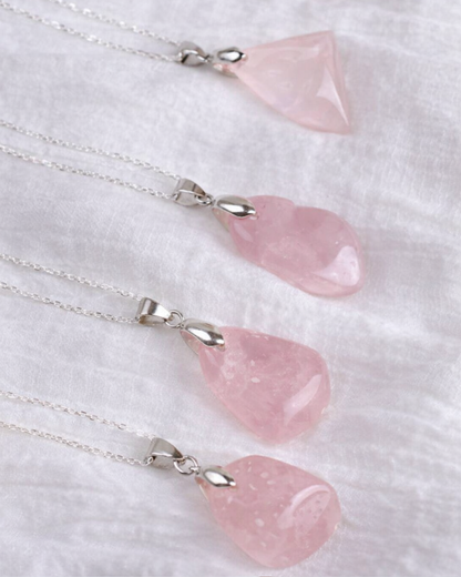 Pink Soul Necklace - Rose Quartz