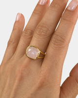 Anillo Esencia Viva - Cuarzo Rosa