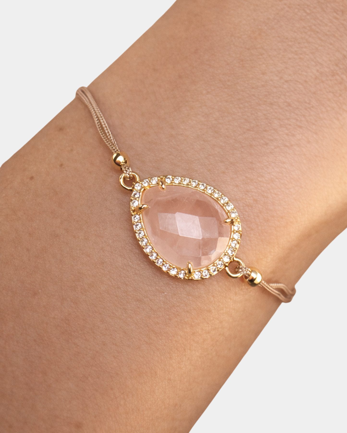 Pulsera Destello Interior - Cuarzo Rosa