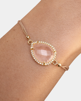 Pulsera Destello Interior - Cuarzo Rosa