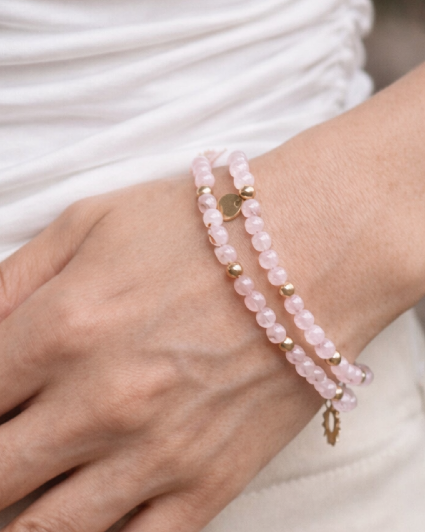 Pulseira do Amor - Quartzo Rosa