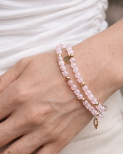 Pulseira do Amor - Quartzo Rosa
