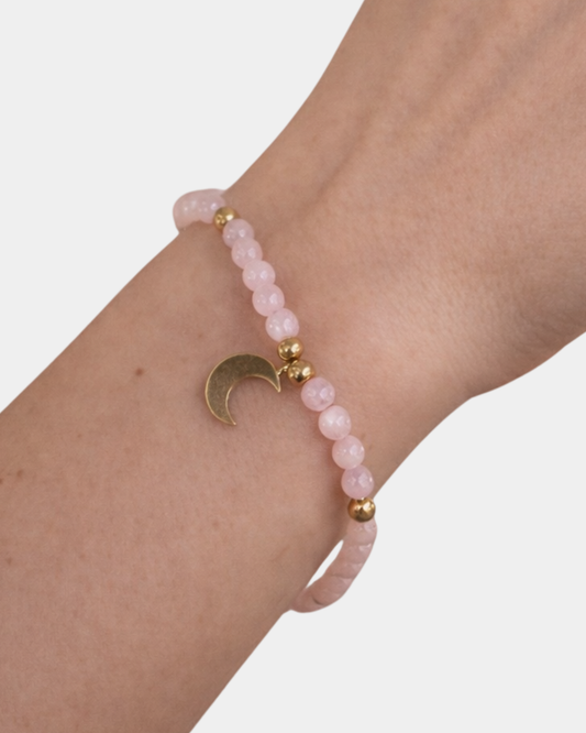 Pulsera Amor - Cuarzo Rosa