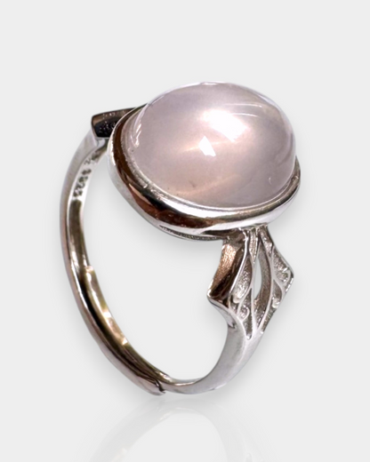 Anillo Ternura Divina - Cuarzo Rosa