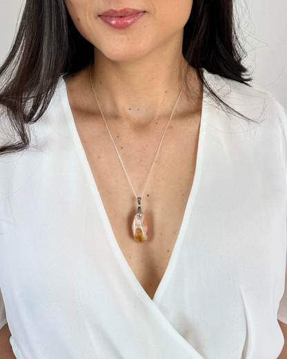 Collar Sol Interno - Citrino