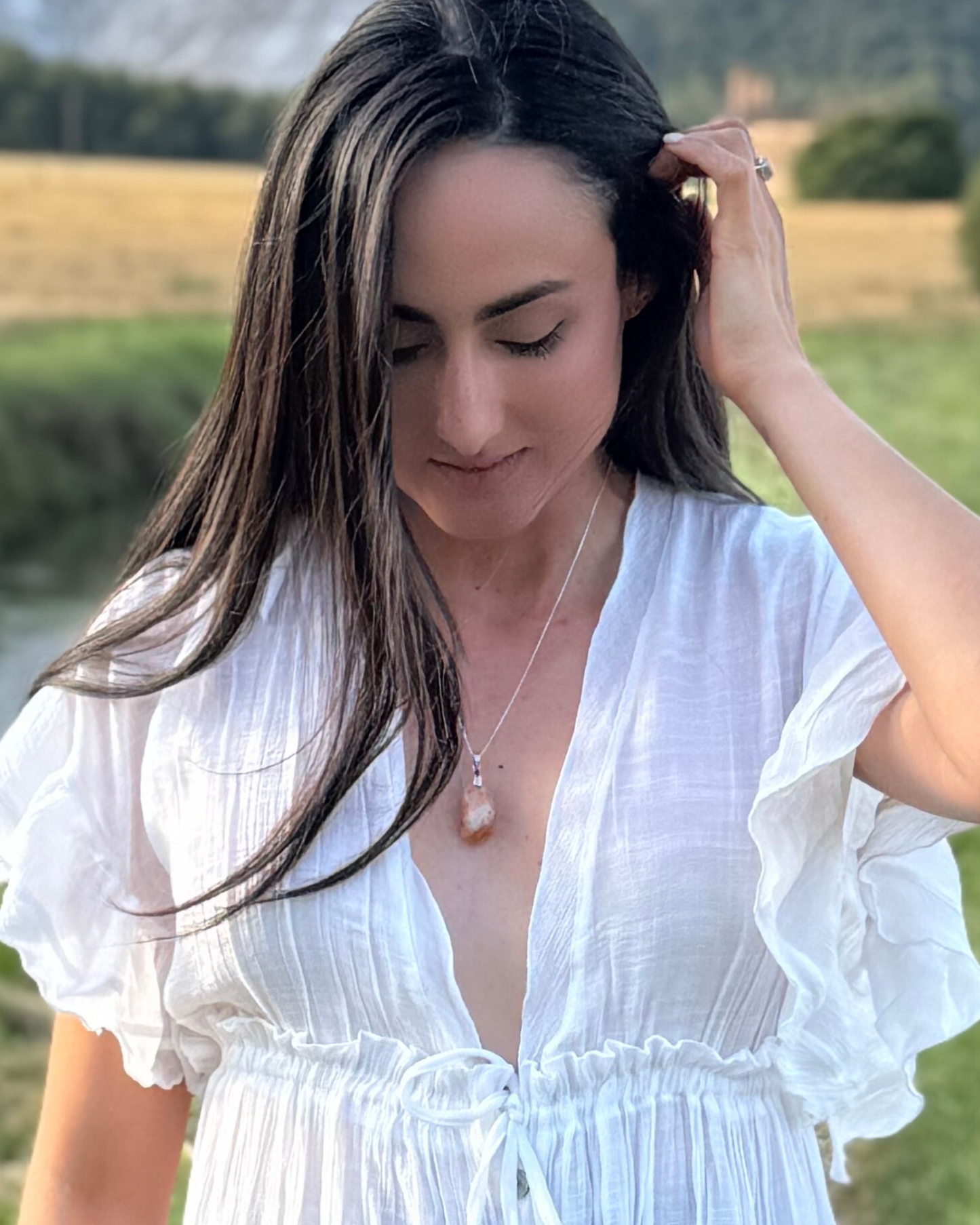 Collar Sol Interno - Citrino