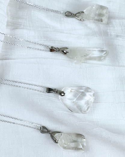 Collar Canal de Luz - Cuarzo Cristal