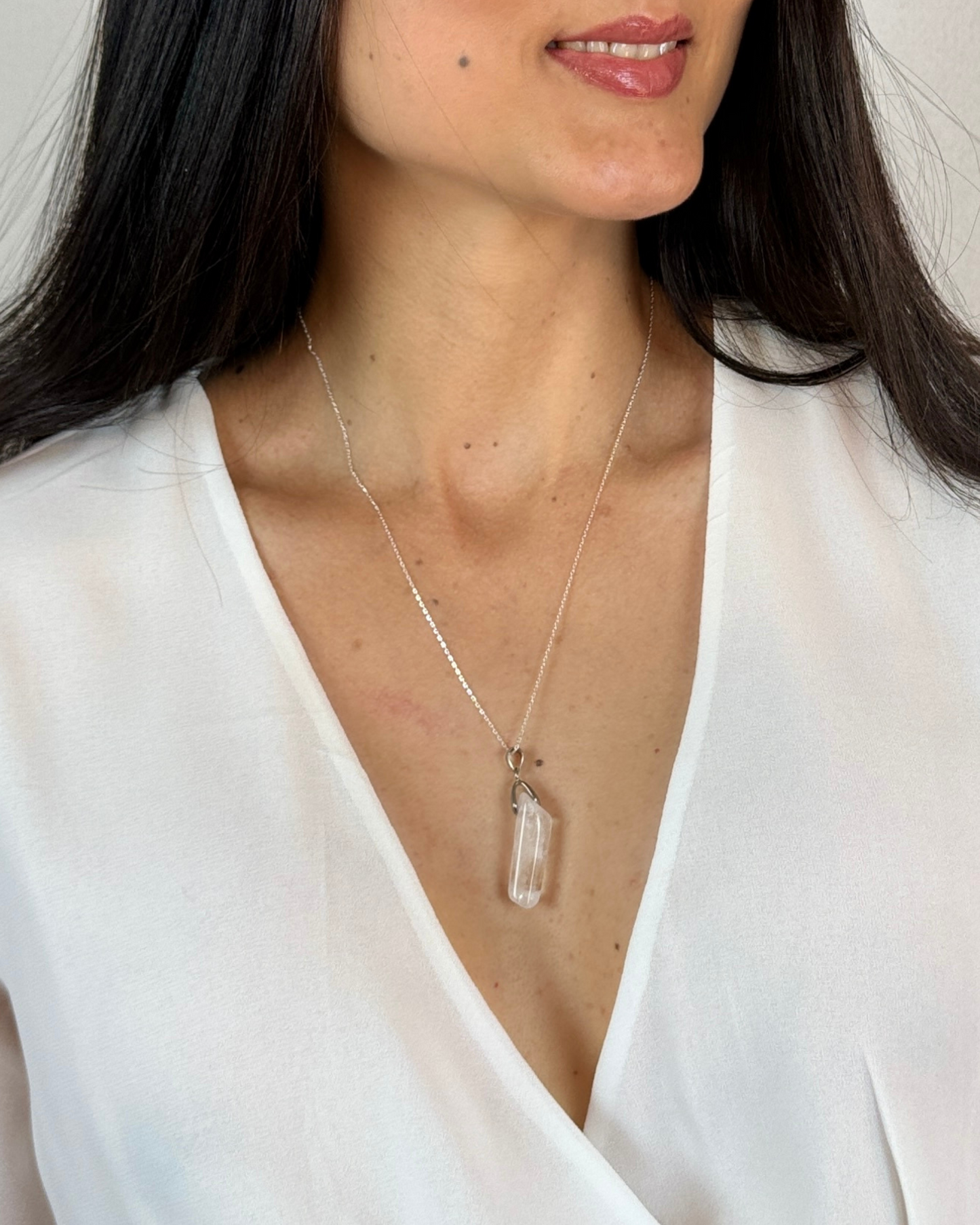 Collar Canal de Luz - Cuarzo Cristal