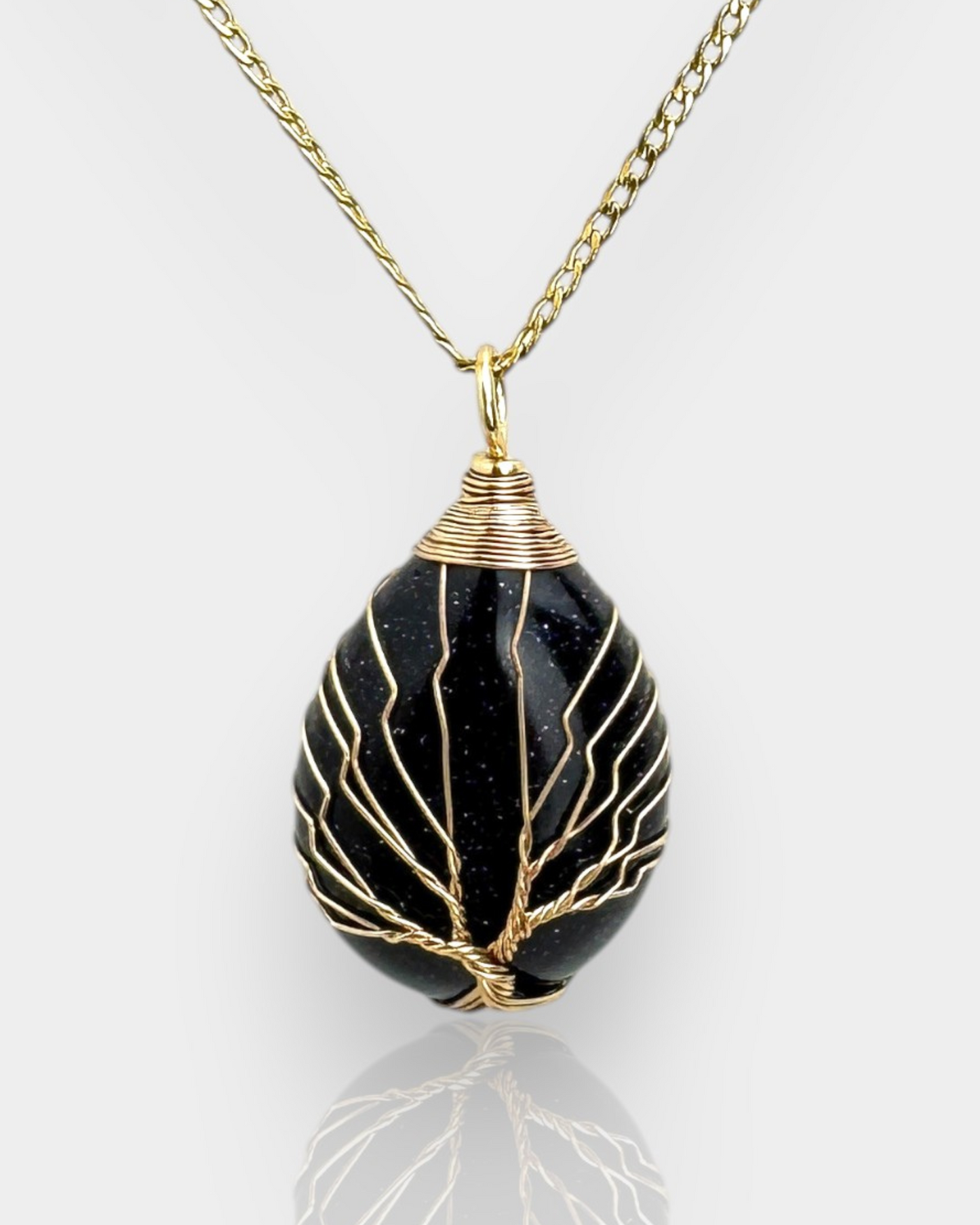 Collar Árbol de la Vida - Aventurina  Azul