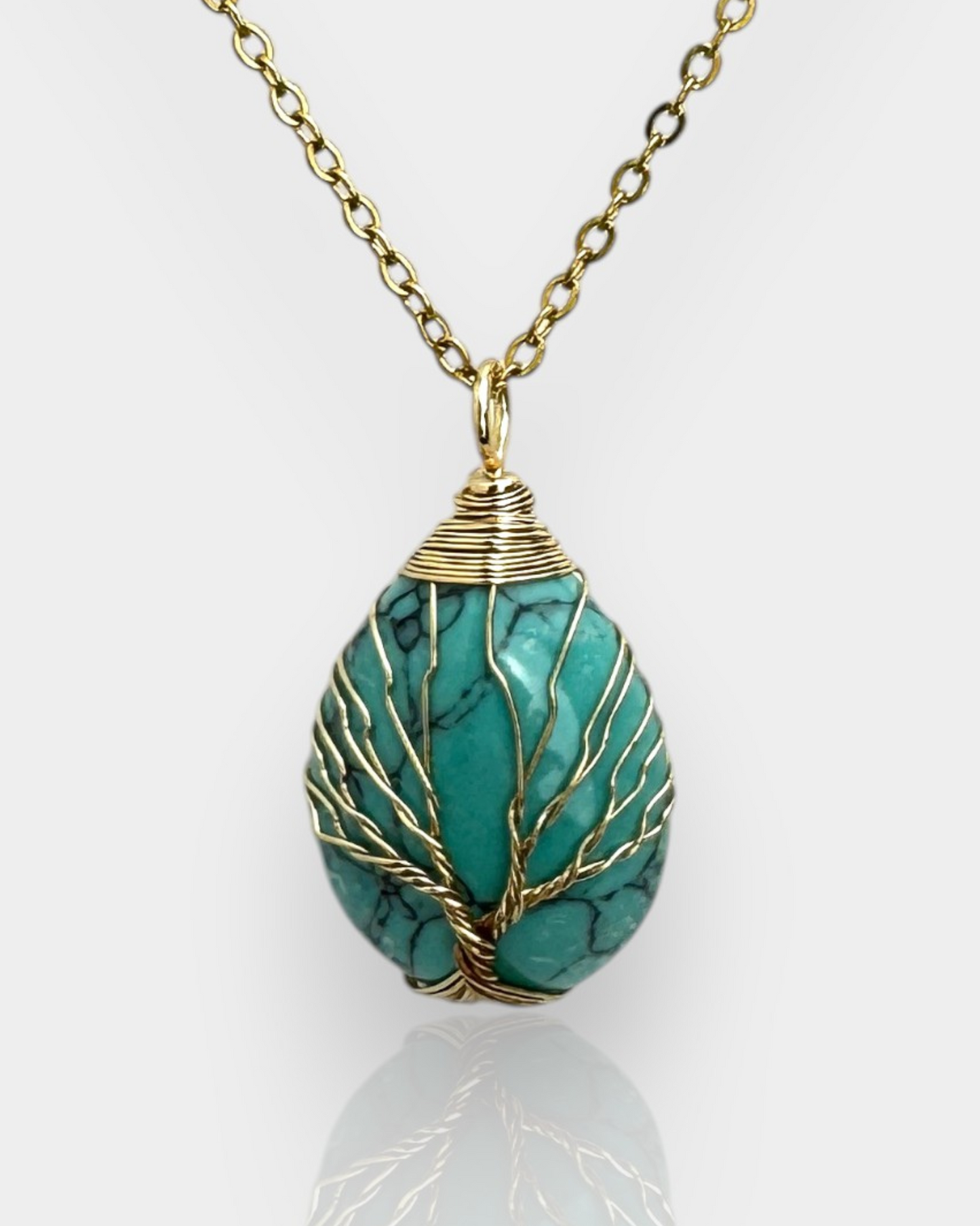 Collar Árbol de la Vida - Turquesa