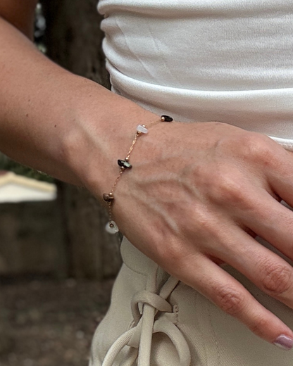Pulsera Senda Dorada - Minerales Mixtos