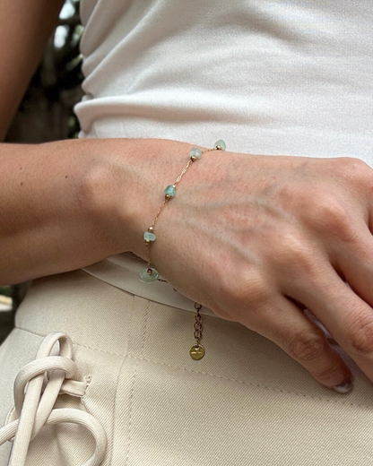 Pulsera Senda Dorada - Aventurina Verde