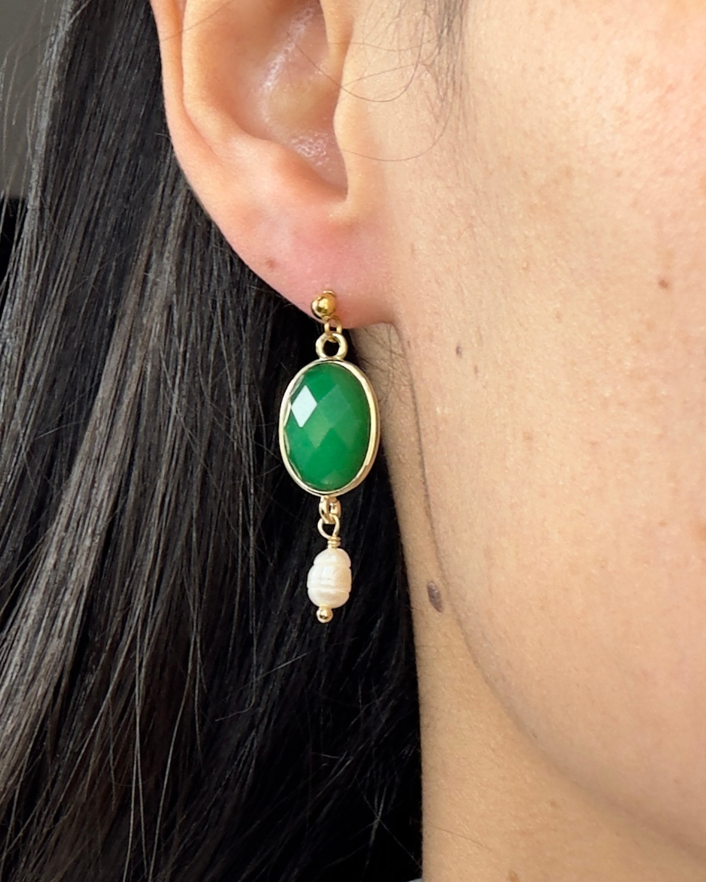 Pendientes Aura Serena -  Jade Verde