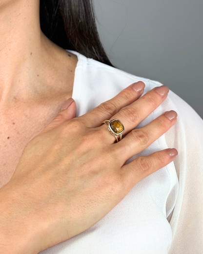 Anillo Esencia Viva - Ojo de Tigre