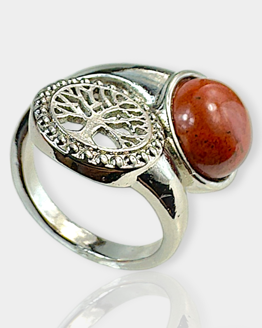 Anillo Portal de Luz - Jaspe Rojo