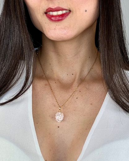 Collar Brillo Interior - Cuarzo Cristal