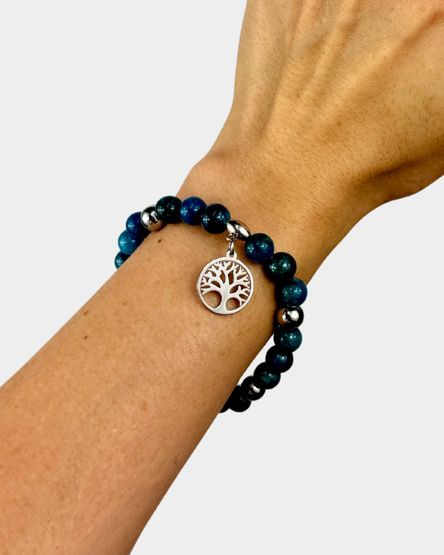 Pulsera Raíz de Sabiduría - Apatita Azul