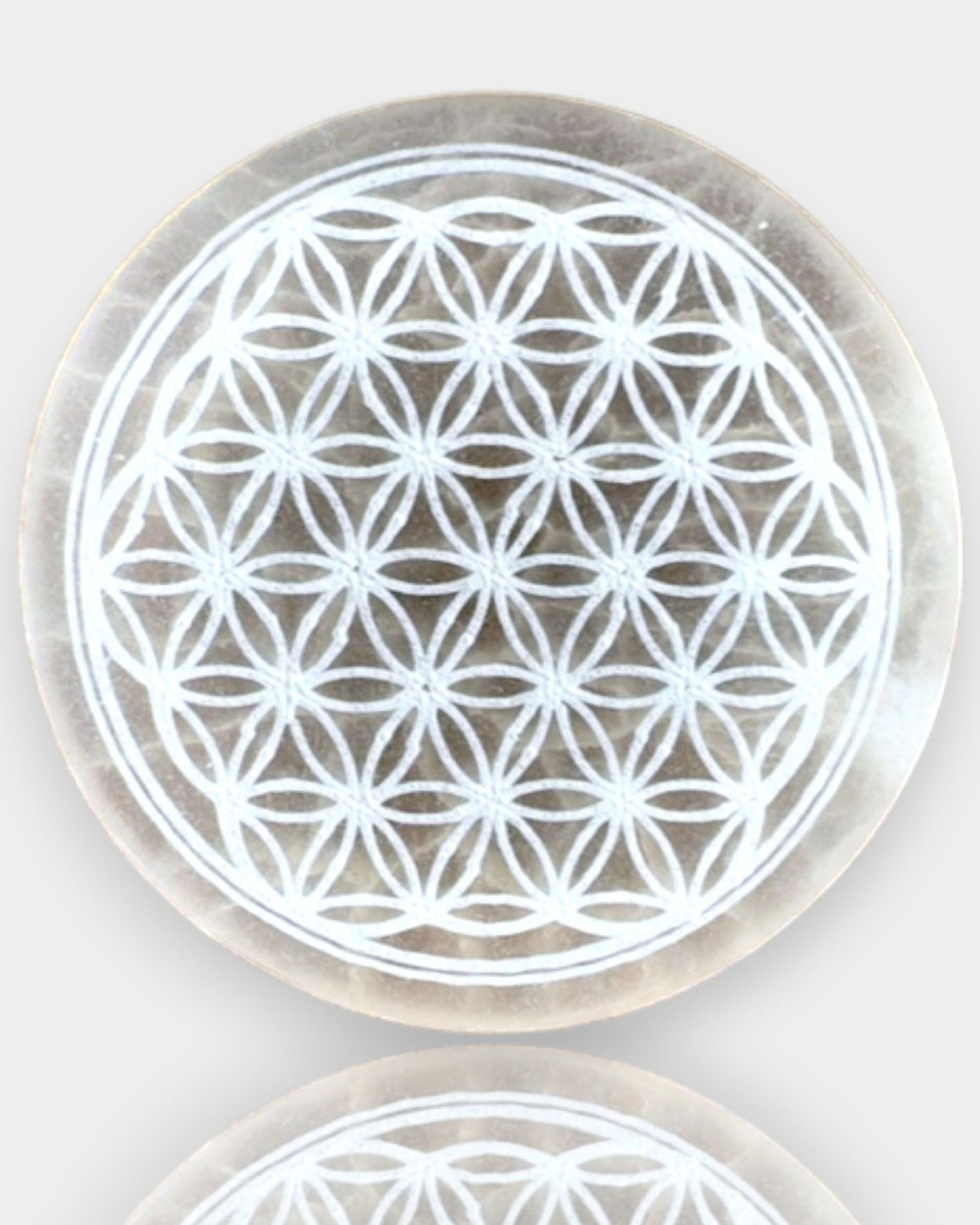 Placa Selenita Flor de la Vida